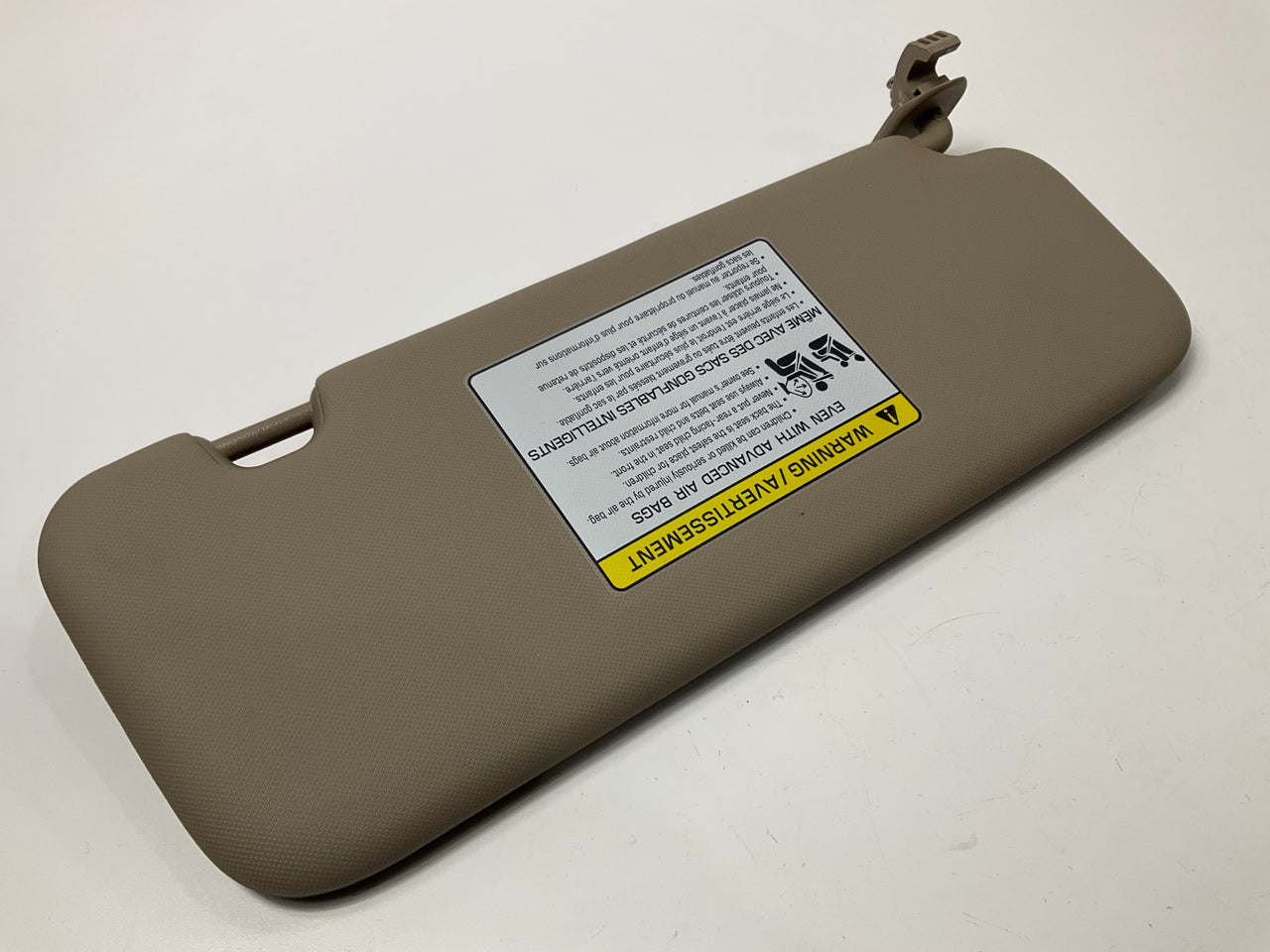 Left Drivers Side Beige Sun Visor OEM For 2020 Elantra 85210F2130XUG W/O Sunroof