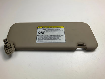 NEW Right Passengers BEIGE Sun Visor OEM For 2017-2020 Elantra Sedan W/O SUNROOF