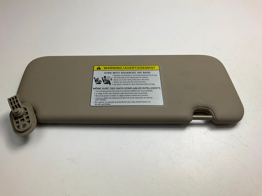 NEW Right Passengers BEIGE Sun Visor OEM For 2017-2020 Elantra Sedan W/O SUNROOF
