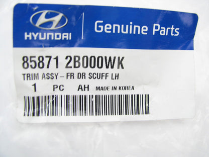 NEW GENUINE Front Left BLACK Door Sill Scuff Plate OEM For 2007-09 Santa Fe