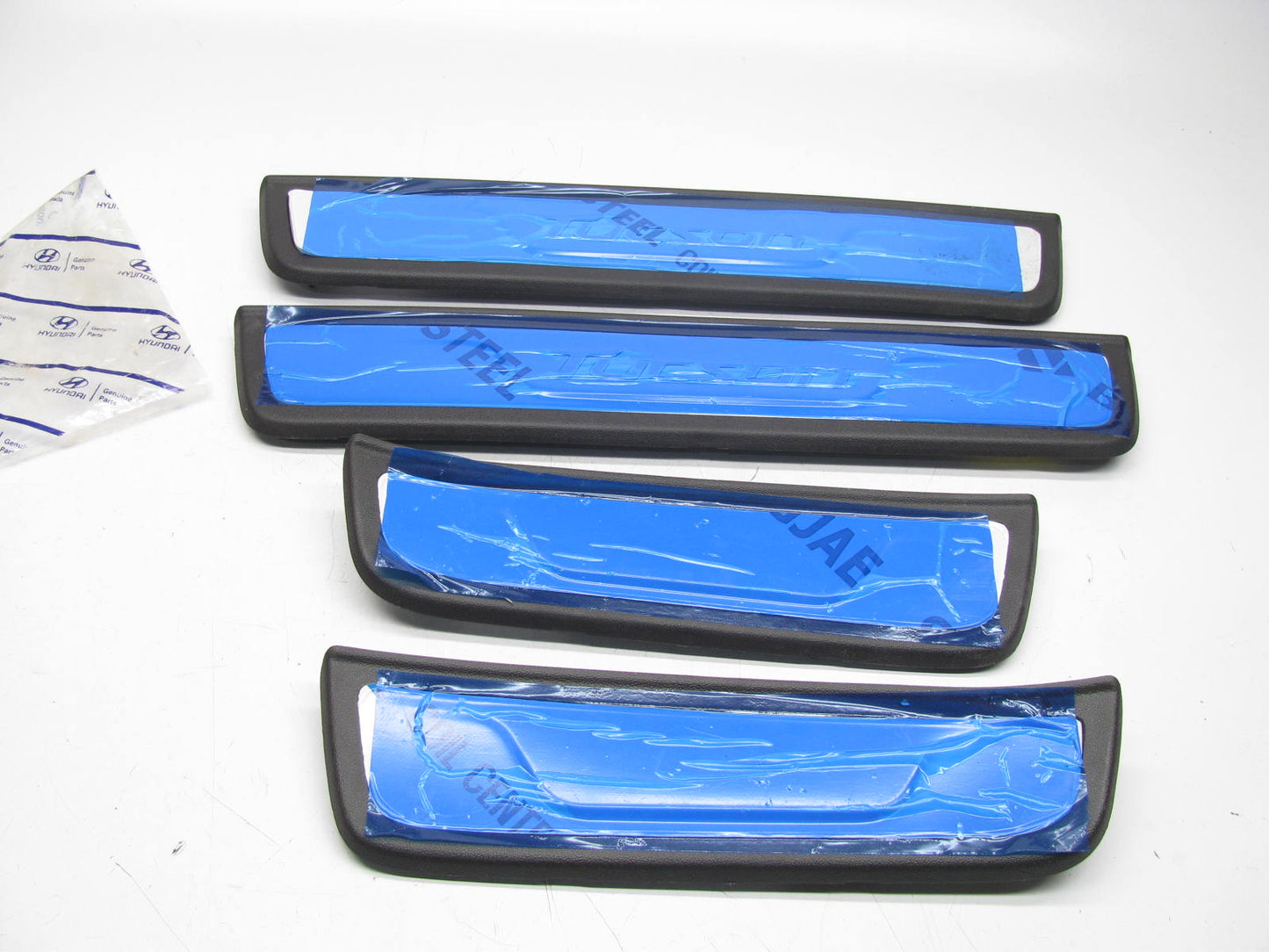 NEW 858732S5009P-SET FRONT REAR Door Sill Scuff Plate Trim Set For 09-17 Tucson