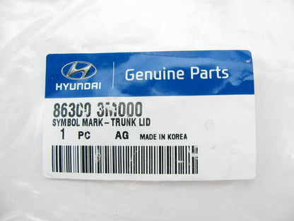 NEW - OEM Trunk Lid Rear *H* Logo Emblem For 2009-14 Genesis 863003M000