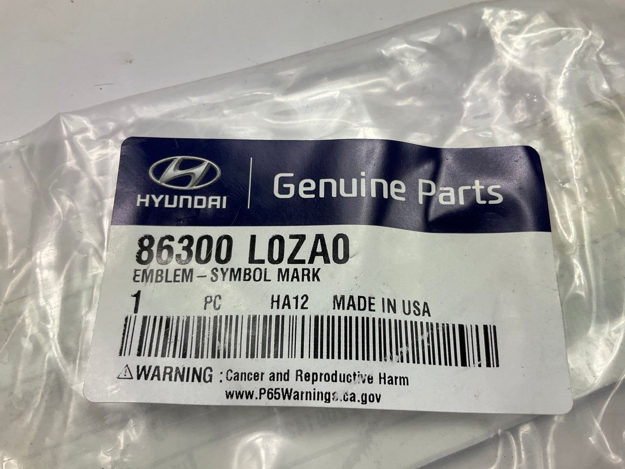 NEW Rear Trunk ''H'' Emblem Badge OEM For 20-23 Sonata Night Edition 86300L0ZA0