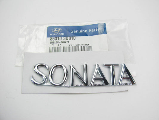 Rear Trunk Deck Lid Emblem Nameplate OEM For 2002-2005 Sonata 863103D010