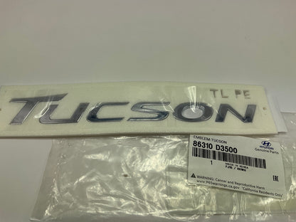Rear Hatch Tailgate ''Tucson'' Emblem OEM For 2019-2021 Hyundai Tucson 86310D3500
