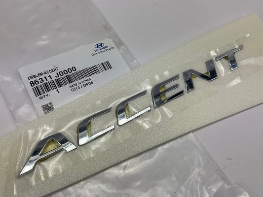 NEW Rear Trunk Lid ''Accent'' Emblem OEM For 2018-2020 Hyundai Accent 86311J0000
