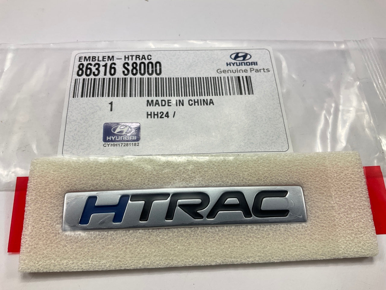 NEW ''HTRAC'' Emblem Hatch Emblem OEM For 2020-2024 Hyundai Palisade 86316S8000