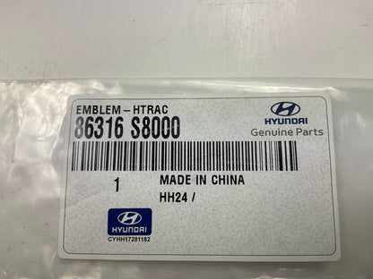 NEW ''HTRAC'' Emblem Hatch Emblem OEM For 2020-2024 Hyundai Palisade 86316S8000