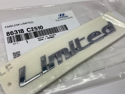 NEW Rear Trunk Lid ''Limited'' Emblem OEM For 2018-2019 Hyundai Sonata 86318C2510