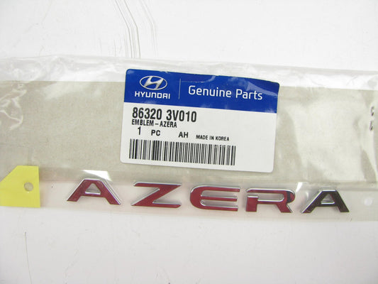 NEW - OEM Rear Trunk Deck Lid *AZERA* Emblem For 2012-14 Azera  863203V010