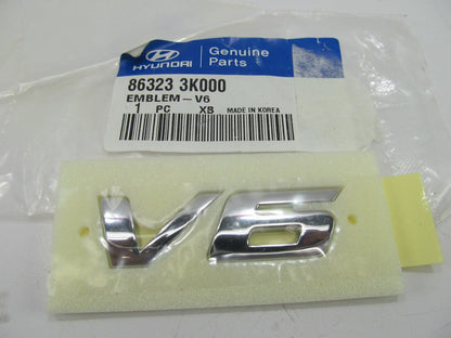 NEW GENUINE REAR Trunk Deck Lid Emblem V6 OEM For 2006-2010 Sonata V6 863233K000