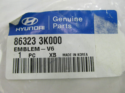 NEW GENUINE REAR Trunk Deck Lid Emblem V6 OEM For 2006-2010 Sonata V6 863233K000