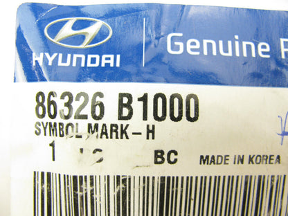 NEW GENUINE OEM Trunk Lid *H* Emblem Badge Ornament For 15-16 Genesis 86326B1000