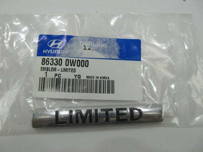 NEW - OEM 863300W000 Hatch Emblem LIMITED For 2007-2014 Sonata, 2007-12 Santa Fe