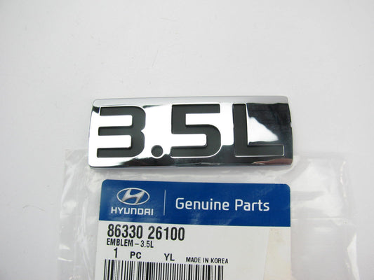 NEW - OEM 86330-26100 Lift Gate Engine Size 3.5L Badge Emblem For 03-06 Santa Fe