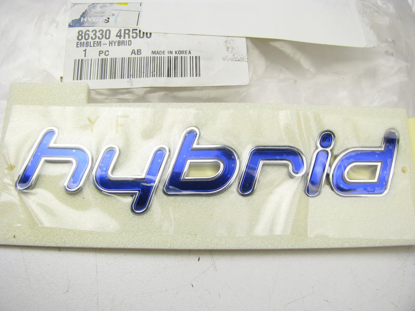 NEW GENUINE - OEM 863304R500 Emblem - Hybrid For 2011-2015 Hyundai Sonata