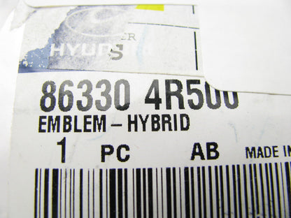 NEW GENUINE - OEM 863304R500 Emblem - Hybrid For 2011-2015 Hyundai Sonata