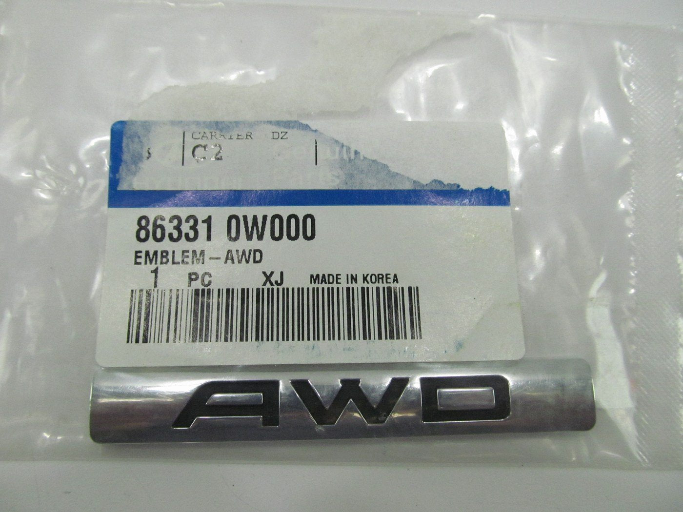 New Genuine AWD Fender Emblem OEM For 2007-2012 Santa Fe 863310W000