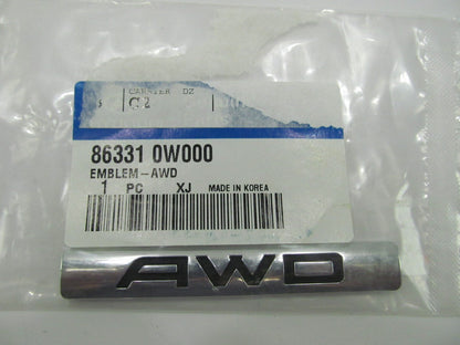 New Genuine AWD Fender Emblem OEM For 2007-2012 Santa Fe 863310W000