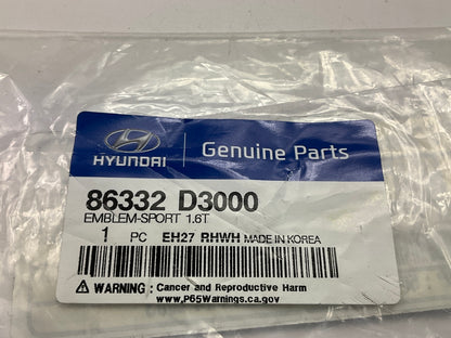 NEW Rear Hatch Liftgate ''Sport 1.6T'' Emblem OEM For 2016-2017 Tucson 86332D3000