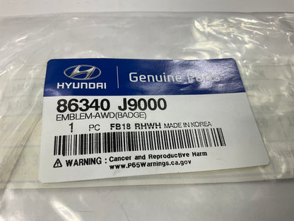 NEW - OEM 86340J9000 ''AWD'' Liftgate Emblem Badge For 2018-2023 Hyundai Kona