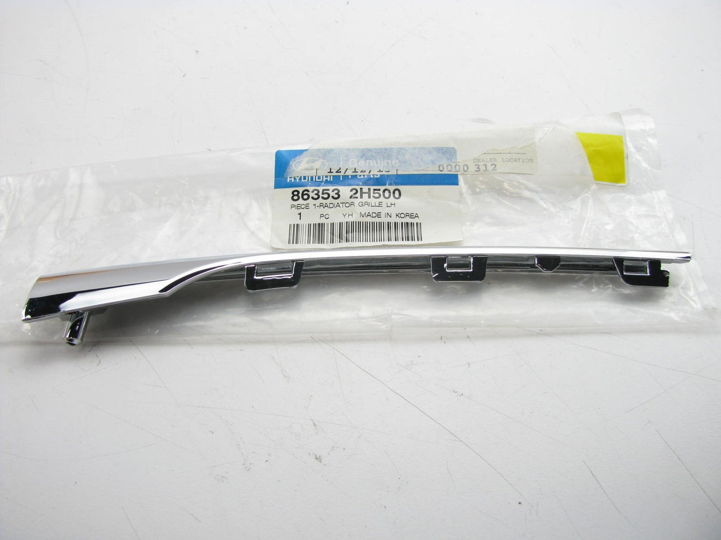 New Chrome Front Grille Moulding Strip Left Side OEM For 2010 Elantra 863532H500