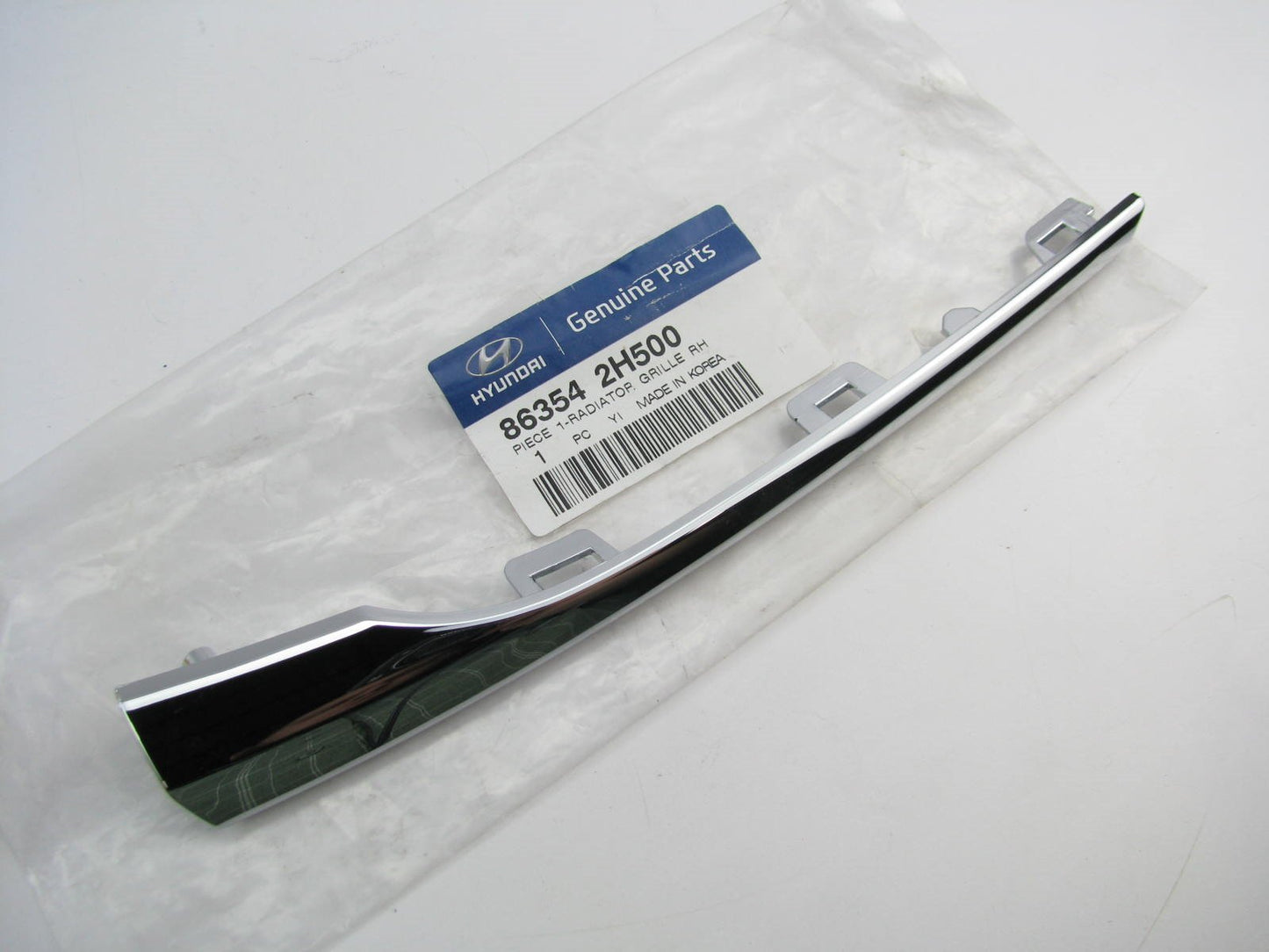 Front Grille Chrome Moulding Trim Cover Right Passenger For 2010 Elantra SEDAN