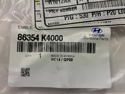 NEW Grille Emblem *H* OEM For 2019-2023 Hyundai Kona Electric 86354K4000