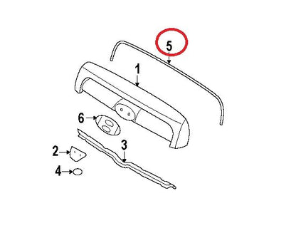 NEW - OEM 8635626900 Front Grille Moulding Gasket Strip Seal For 01-06 Santa Fe