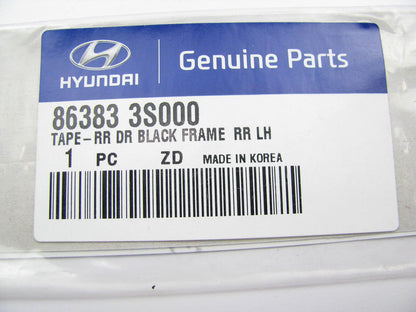 NEW GENUINE  Rear Left Door Black Out Tape OEM For 2011-2014 Hyundai Sonata