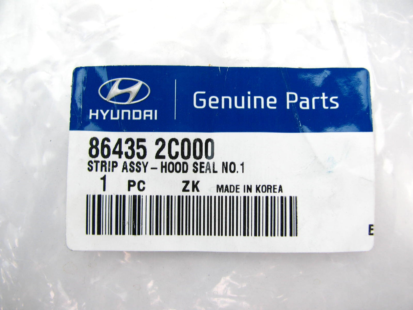 Front Hood Seal Weatherstrip Seal OEM For 2001-2008 Hyundai Tiburon 864352C000