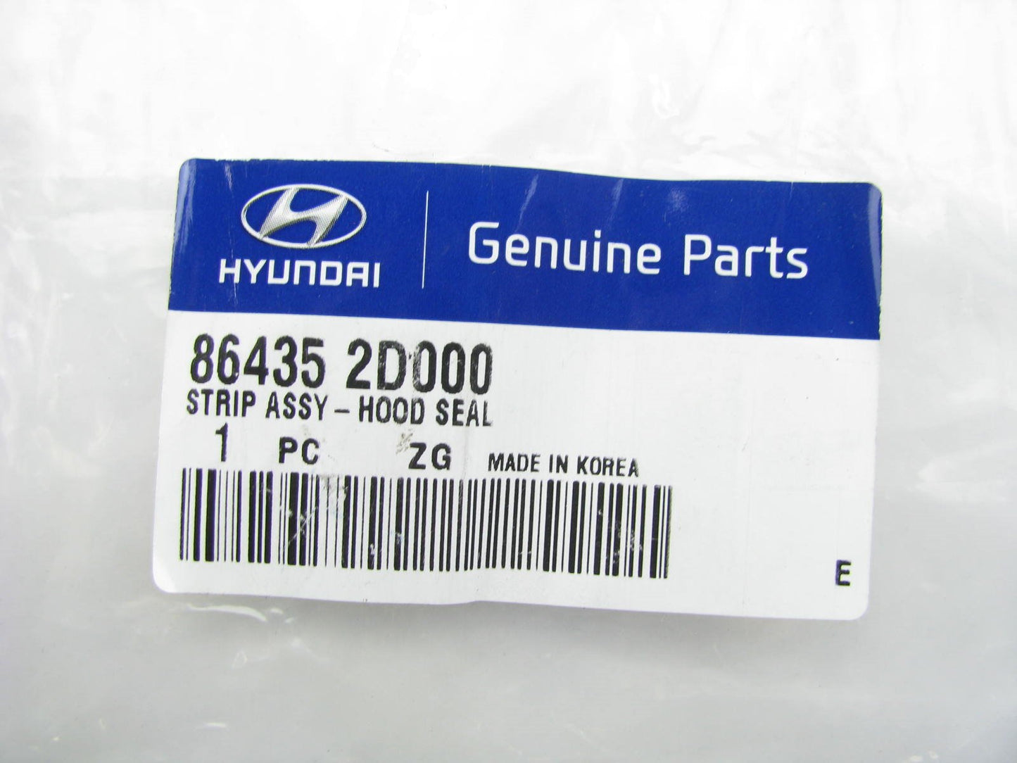 New Genuine Front Hood Seal OEM For 2001-2006 Elantra  864352D000