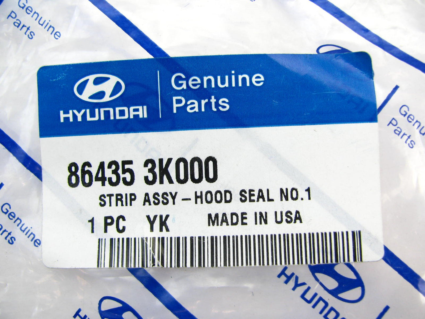 NEW GENUINE Front Hood Seal Weatherstip OEM For 06-10 Hyundai Sonata 864353K000