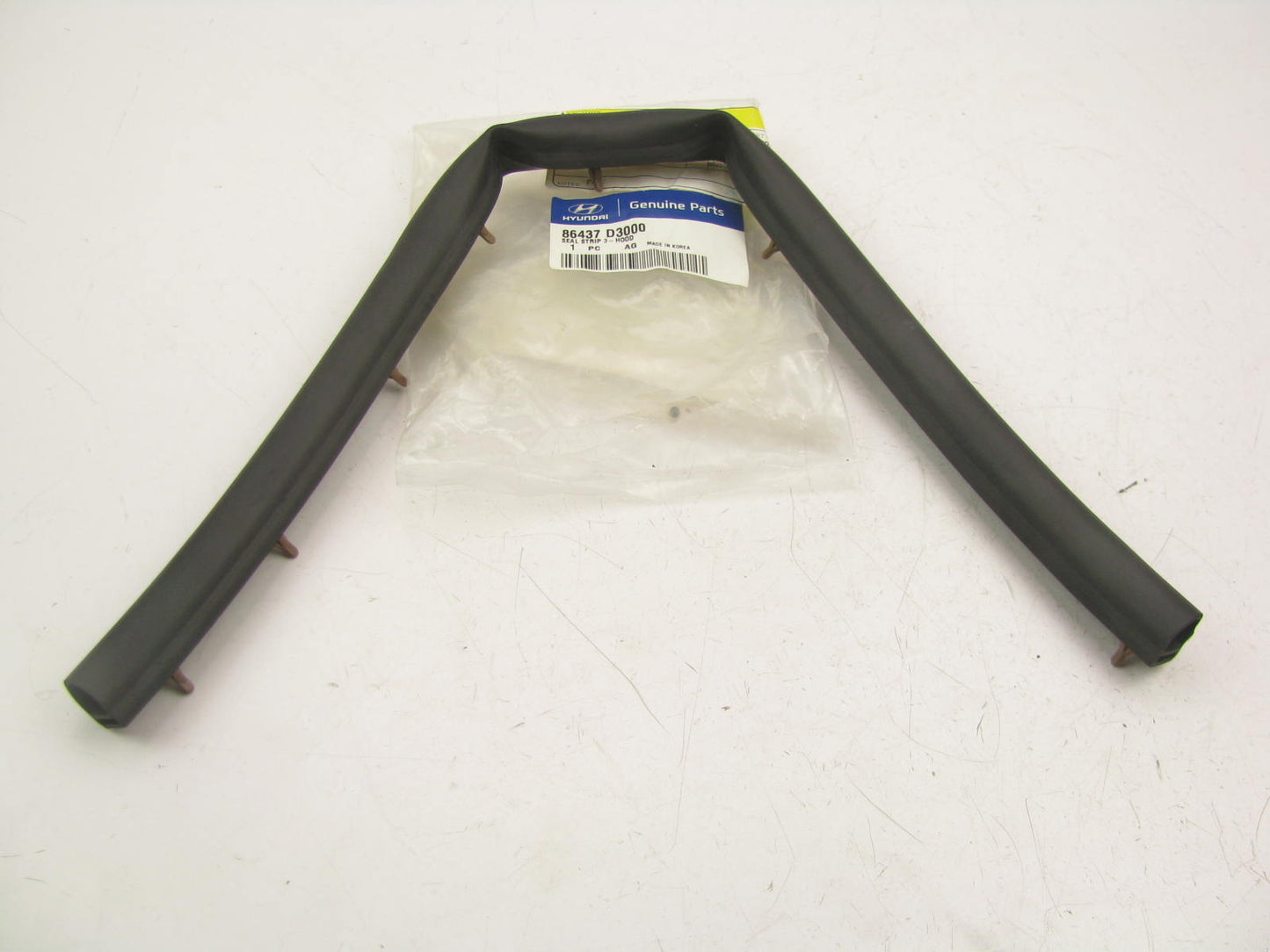 NEW - OEM 86437D3000 Inner Hood Weatherstrip Seal For 2016-2020 Hyundai Tucson