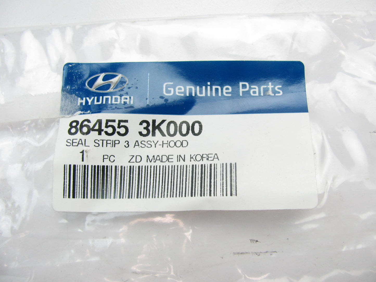 NEW GENUINE OEM Hood Rubber Rain Seal For 2006-2010 Hyundai Sonata 864553K000