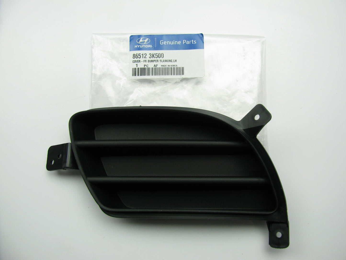 NEW - LEFT (Drivers Side) Fog Lamp Bumper Hole Blanking Cover For 2009-10 Sonata