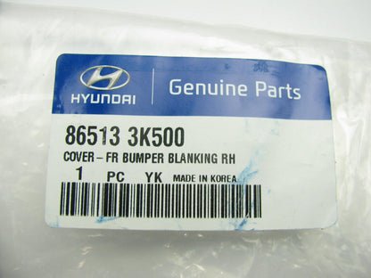 New Front Bumper Blank Hole Cover Right Passenger For 09-10 Sonata 865133K500