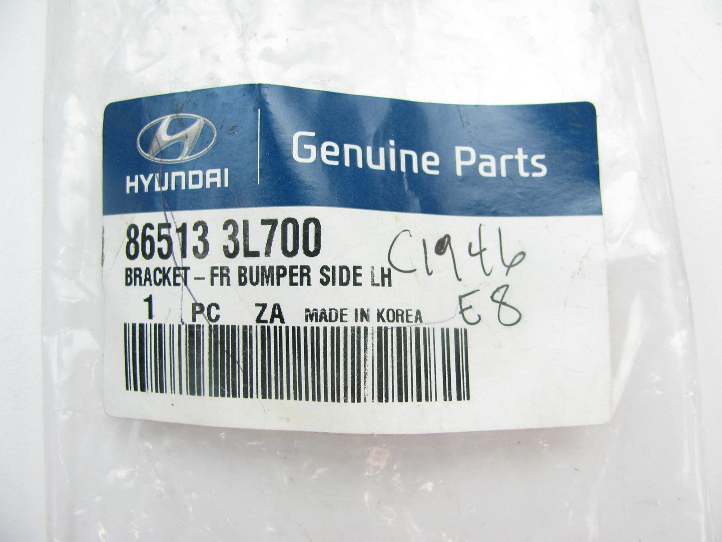 New OEM Front Bumper Bracket Left Driver For 2010 Azera 865133L700