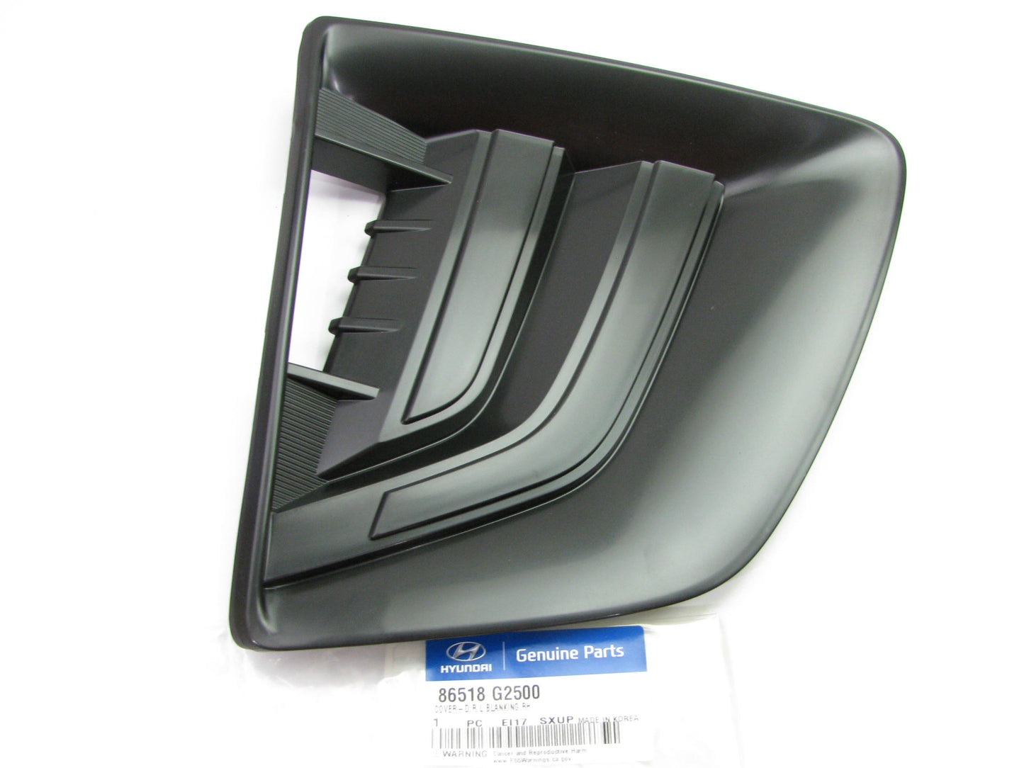 Right Passengers DRL Fog Light Lamp Blank Cover Plate OEM For 2020-2022 Ioniq