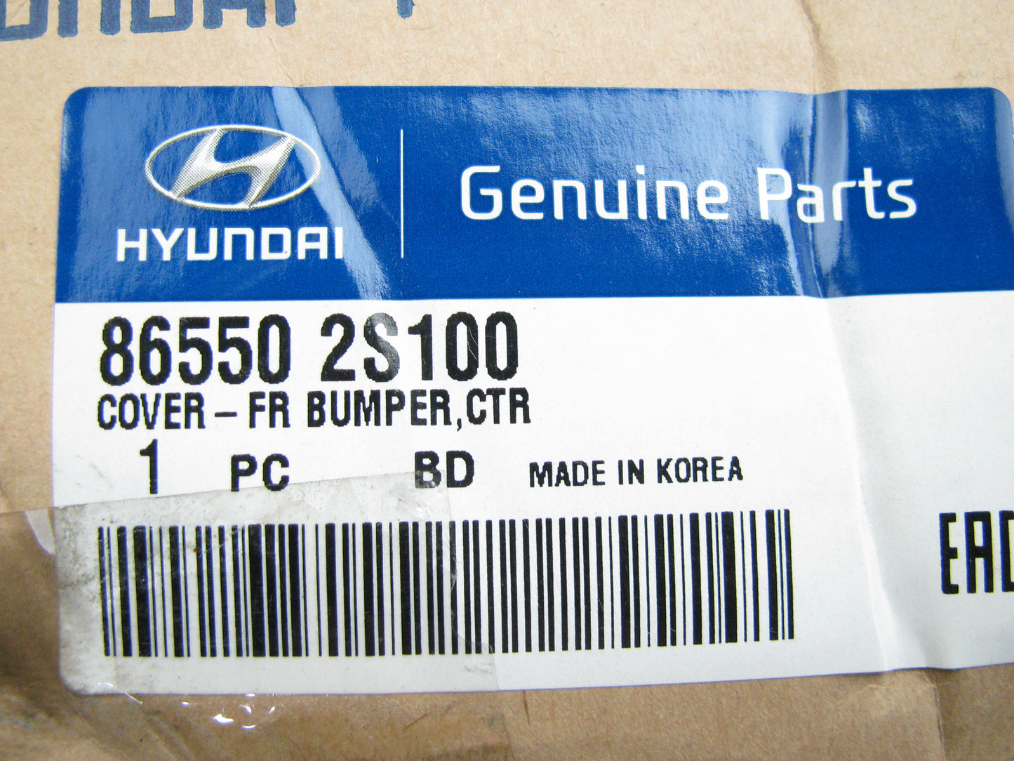NEW - OEM 86550-2S100 Front Grille Center Molding For 2010-2015 Hyundai Tucson