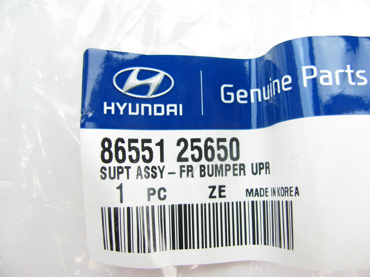 Front Bumper Cover Support Rail Bracket OEM For 03-05 Hyundai Accent 8655125650