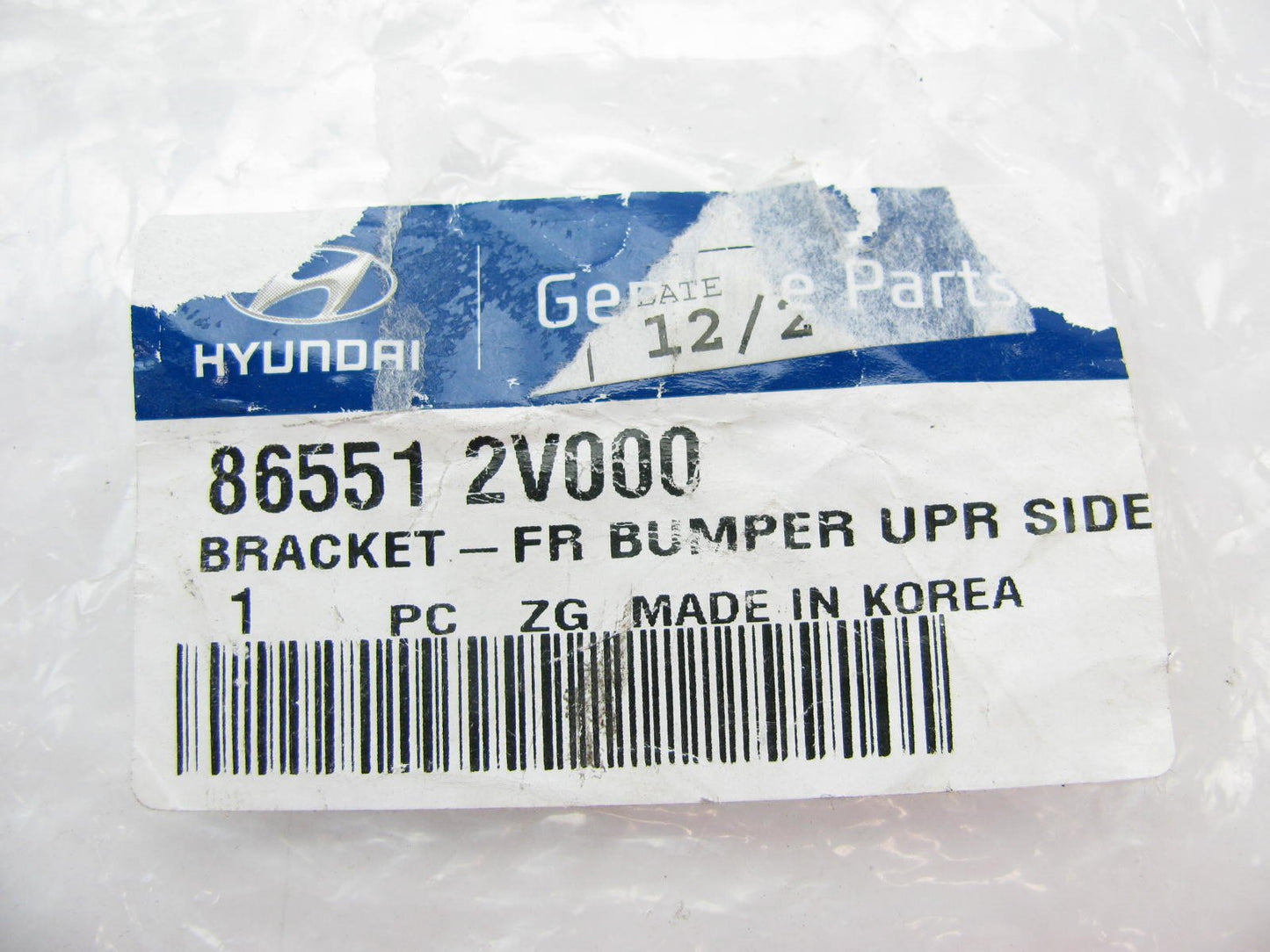 FRONT Bumper Cover Support Bracket Left Drivers Side OEM For 2012-2016 Veloster