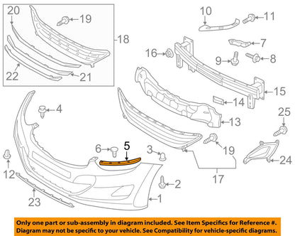 New OEM Front Bumper Side Support Mounting Bracket Left Driver For 11-15 Elantra