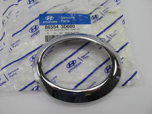 NEW Right Passengers Fog Light Lamp Cover Chrome Trim Bezel OEM For 2002 Sonata