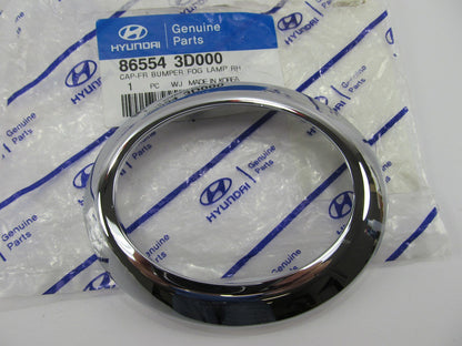 NEW Right Passengers Fog Light Lamp Cover Chrome Trim Bezel OEM For 2002 Sonata