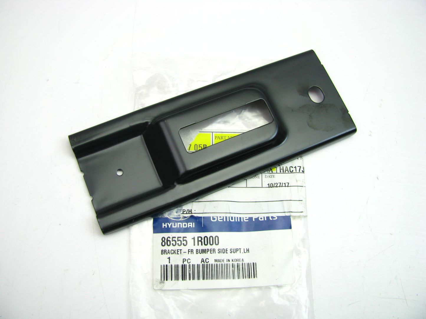 FRONT Bumper Cover Support Bracket Left Drivers Side OEM For 2012-2014 Accent