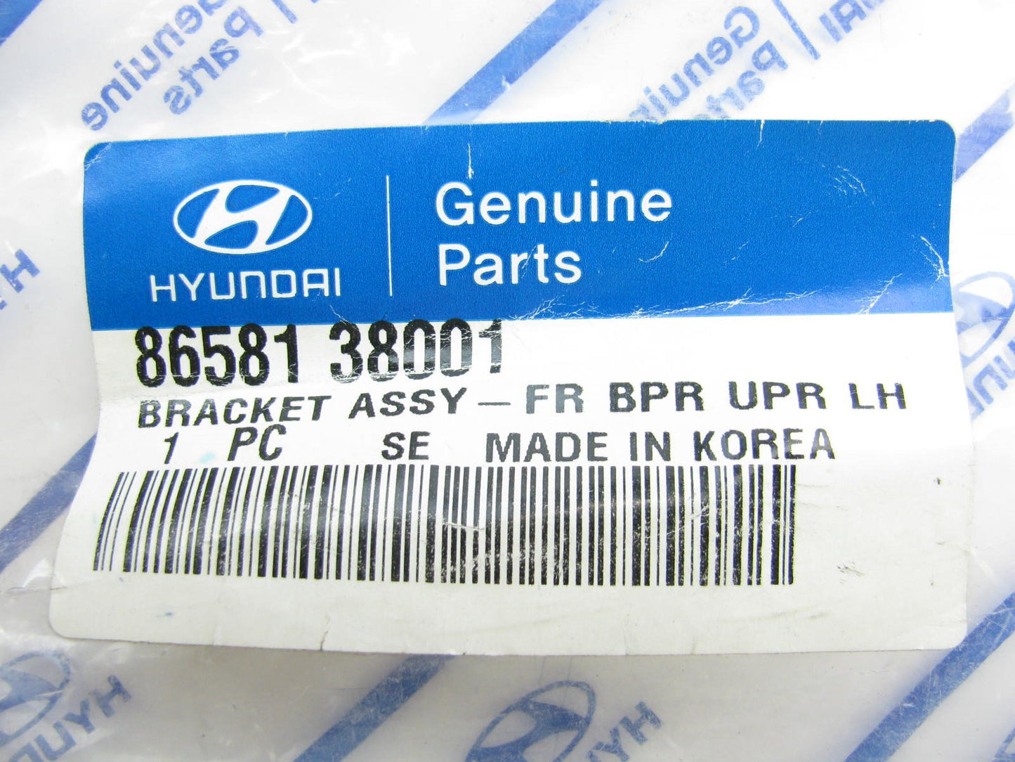 New OEM Front Bumper Cover Upper Left Bracket For 1999-2001 Sonata 8658138001
