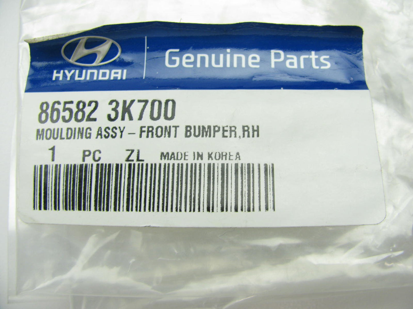 New Front Bumper Outer Molding Trim Right Passenger For 09-10 Sonata 865823K700