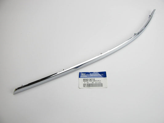 New Front Bumper Upper Moulding Left Driver Chrome For 09-10 Sonata 865833K710