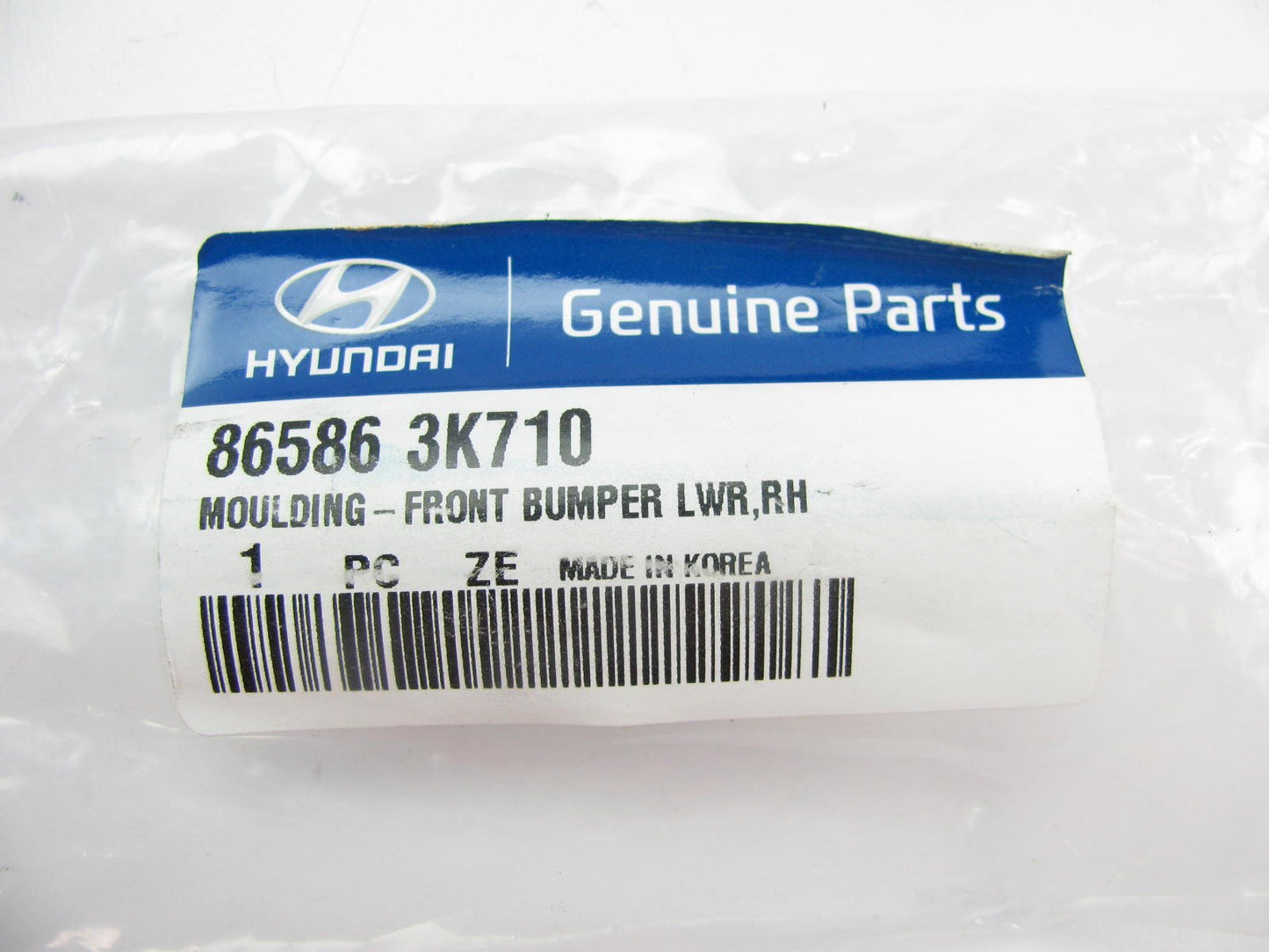 Front Bumper Outer Right Moulding Trim OEM For 2009-2010 Sonata 865863K710